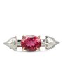 Rubellite and Diamond Gravity Ring Discount