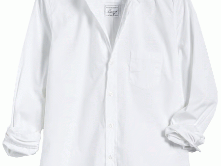 White Superluxe Barry Tailored Button Up Shirt Discount