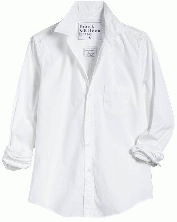 White Superluxe Barry Tailored Button Up Shirt Discount