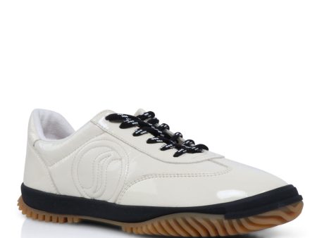 S-Wave Sport Panelled Sneakers in Dirty Ivory Hot on Sale