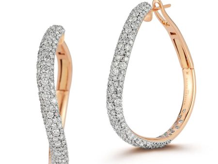 Julian Diamond Curved Hoop Earrings Cheap