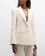 Bone Linen Husband Blazer Fashion