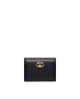 Bold VLogo Flap French Wallet in Nero Cheap