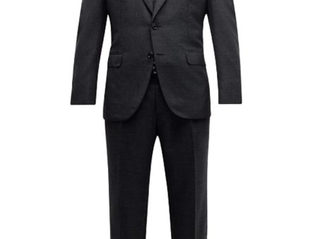 Anthracite Wool Houndstooth Suit Online