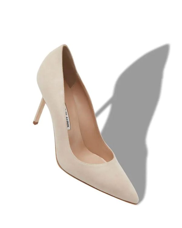 BB Suede 90 Pump in Nude Sale