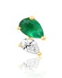 Samira 13 Emerald Double Stone Earring Online Hot Sale