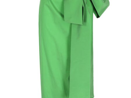 Green Bernard Bow Skirt For Cheap