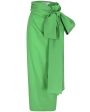 Green Bernard Bow Skirt For Cheap