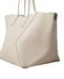 Calfskin Shopper Tote Bag in Ivory For Cheap