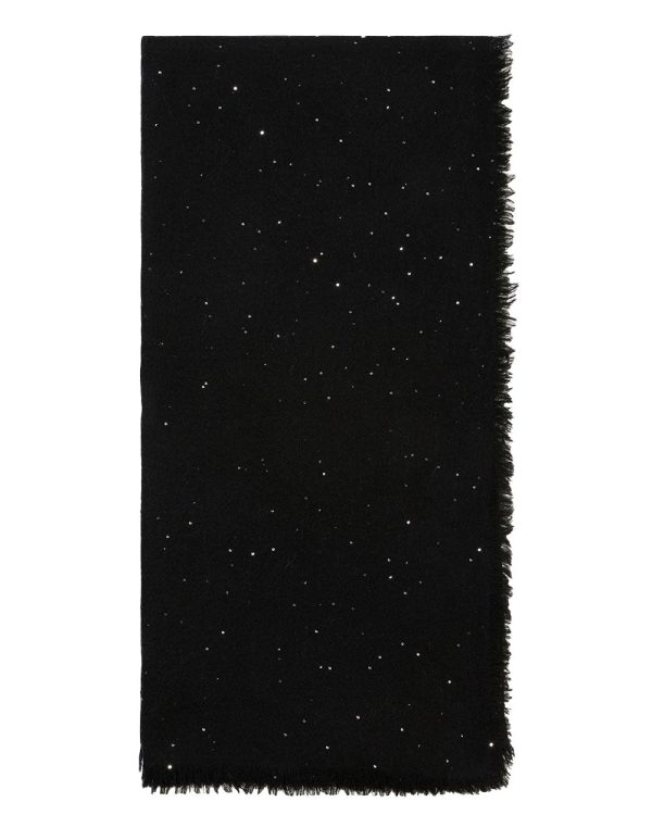 Black Starlight Cashmere Stole Hot on Sale